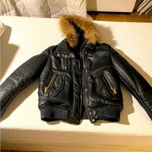 Women’s 100% real soft leather winter coat